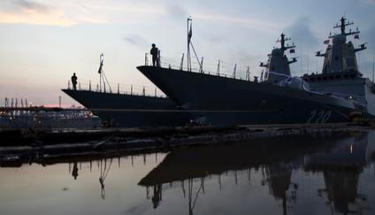 Russia Warship In Indonesia
