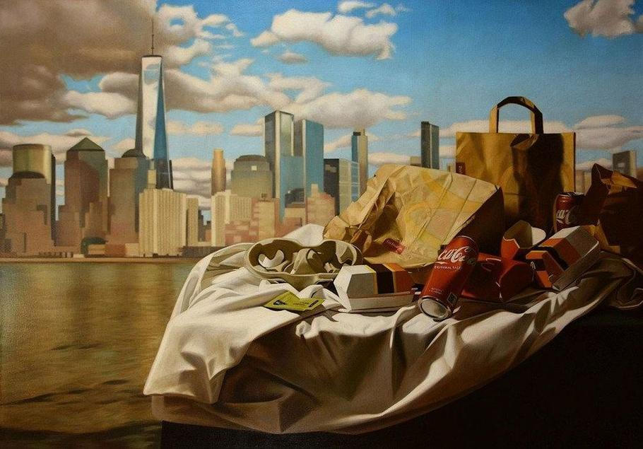 Z výstavy tvůrců současného hyperrealismu Violence+.