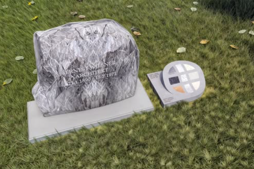 Architekt Wiesner má v Liverpoolu nový náhrobek s úlomky brněnských budov