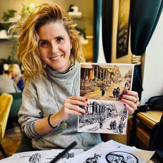 Lenka Linhartová se synem na cestách