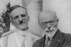 Jugoslávský král Alexander I . Karadjordevič (vlevo) a francouzský ministr zahraničních věcí Louis Barthou, kteří zahynuli v říjnu 1934 při atentátu ve francouzskéím přístavu Marseille.