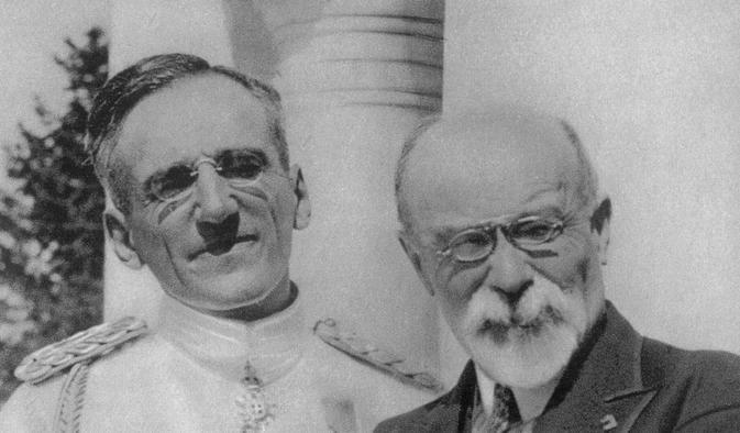 Jugoslávský král Alexander I . Karadjordevič (vlevo) a francouzský ministr zahraničních věcí Louis Barthou, kteří zahynuli v říjnu 1934 při atentátu ve francouzskéím přístavu Marseille.