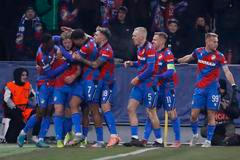 Radost fotbalistů Plzně v utkání Evropské ligy proti Portu