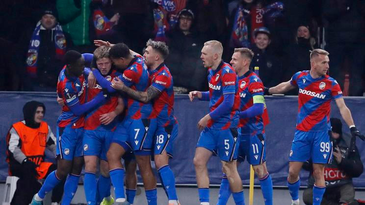 Radost fotbalistů Plzně v utkání Evropské ligy proti Portu