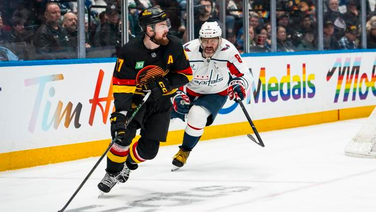 NHL: Washington Capitals at Vancouver Canucks