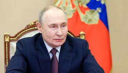 Russian President Putin chairs a Security Council meeting in Moscow