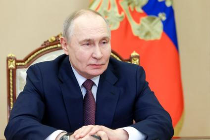 Russian President Putin chairs a Security Council meeting in Moscow