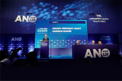 Praha, Volební sněm, Hnutí ANO, premiér a předseda hnutí Andrej Babiš