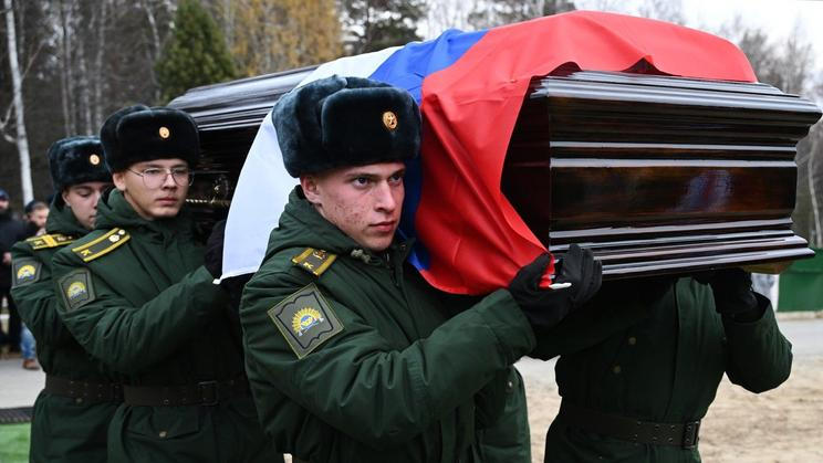 Rusko pohřeb vojáci