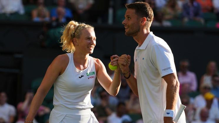 Kateřina Siniaková a Sem Verbeek, Wimbledon 2025