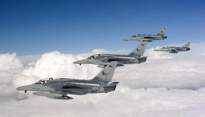 Čtveřice jednomístných strojů L-159 Alca. To je podle armády maximální počet, který může ze svých čáslavských hangárů dodat Kyjevu.