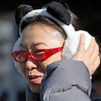 Visitors flock to see giant pandas Xiao Xiao and Lei Lei at Ueno Zoo during the last viewing day before the planned return of twin giant pandas to China in Tokyo