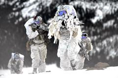 U.S. Navy SEALs Winter camouflage operations