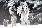 U.S. Navy SEALs Winter camouflage operations