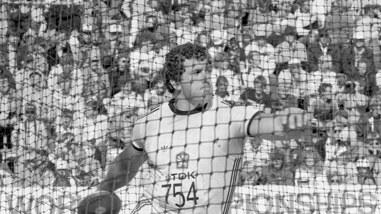 Diskař Imrich Bugár na MS 1983 v Helsinkách