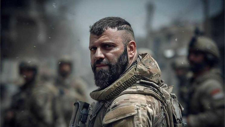 Velitel Gruzínské legie, která bojuje na Ukrajině, Mamuka Mamulašvilli.