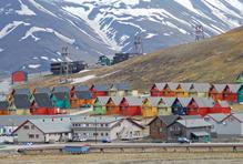 Longyearbyen on Svalbard Island Norway