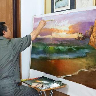 AK-12 ve zlatě a Kim v roli kurátora: studio Mansudae oslavuje válku v pompézním realismu