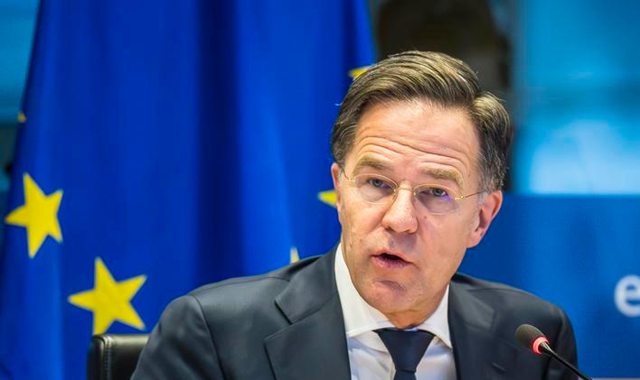 NATO Secretary General Mark Rutte Addresses MEPs At European Parliament