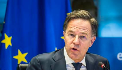 NATO Secretary General Mark Rutte Addresses MEPs At European Parliament