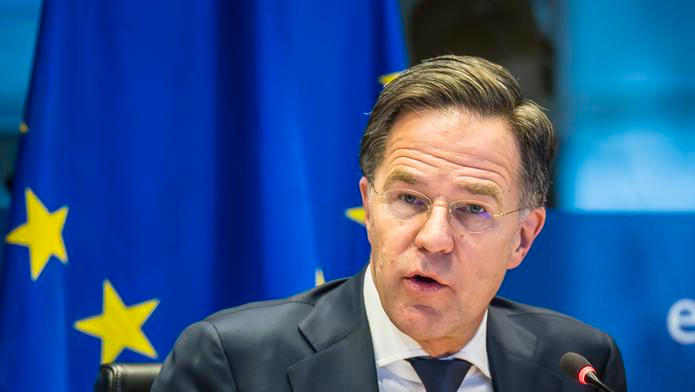 NATO Secretary General Mark Rutte Addresses MEPs At European Parliament