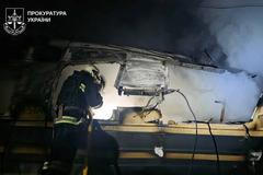 Následky ruského dronového útoku v Charkovské oblasti. Foto z 27. ledna 2026.