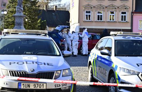 hasiči, policisté, policejní automobil, automobily