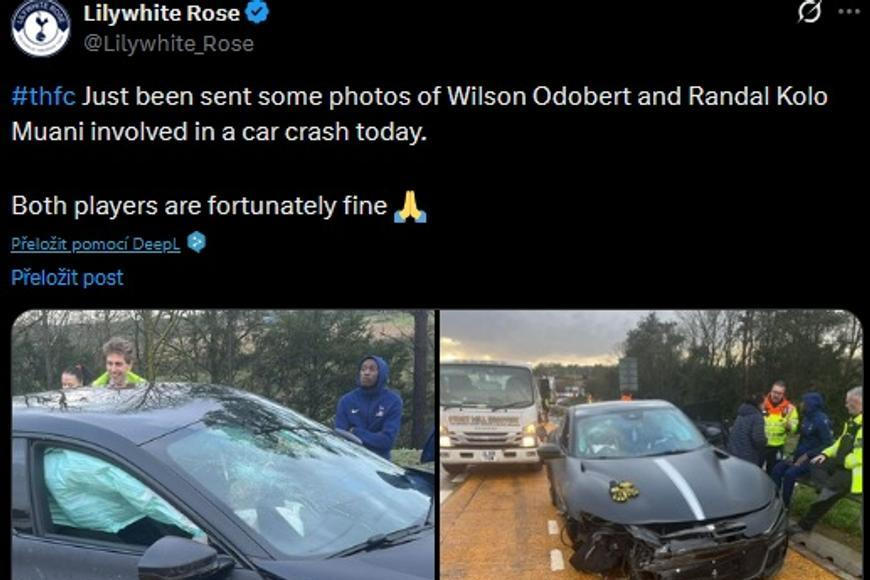 Ferrari na odpis, Francouzi ve službách Tottenhamu vyvázli bez zranění