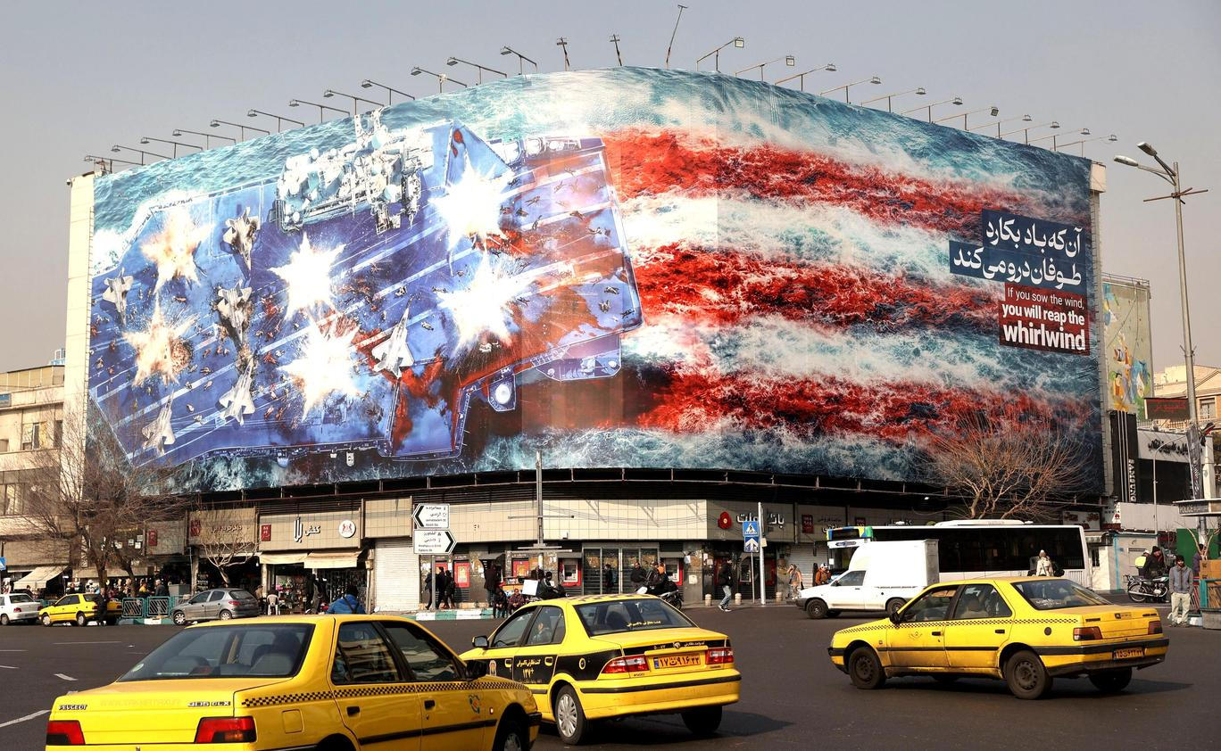 Anti-U.S. billboard in Tehran