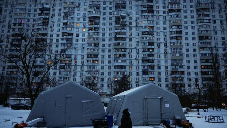 Kyiv residents cope with cold after heating loss as critical civil infrastructure was hit by recent Russian missile and drone strikes