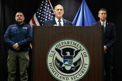 White House border czar Tom Homan speaks at a press conference in Minnesota