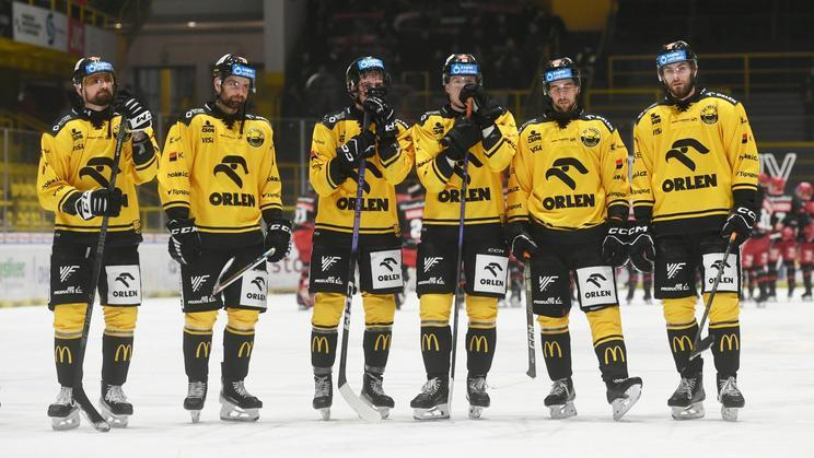 Hráči Vervy Litvínov smutní