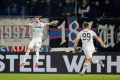 Jiří Panoš slaví gól