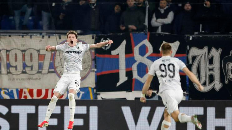 Jiří Panoš slaví gól