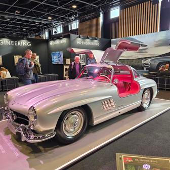 Jeden z 29 Mercedesů 300 SL s lehčí hliníkovou karoserií nebo posíleným motorem.