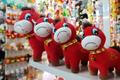 Horse plush toys ahead of the Chinese Lunar New Year in Yiwu