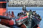 A Cayuco With 230 People Rescued In El Hierro - Spain