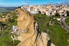 Landslide leaves Sicilian town off cliff edge after bad weather