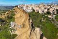 Landslide leaves Sicilian town off cliff edge after bad weather