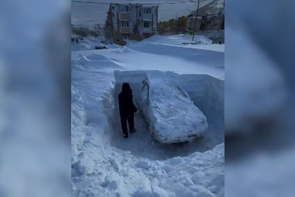 Kamčatku zasypal sníh