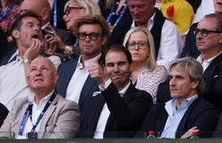 Nadšený Rafael Nadal sleduje finále Australian Open 2026