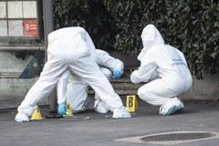 Police Exchange Fire With A Robber, Piazza Mistral, Milan, Italy - 01 Feb 2026