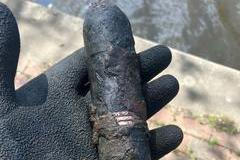 Fisher shocked to be told object he 'whacked with hammer' is WW1 artillery shell