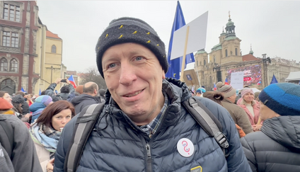 Demonstrace na Staroměstském náměstí 2. 2. 2026.