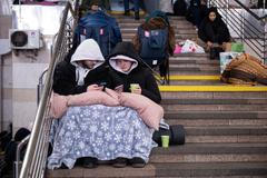 Ukrainians shelter in Kyiv subway during Russian overnight attack