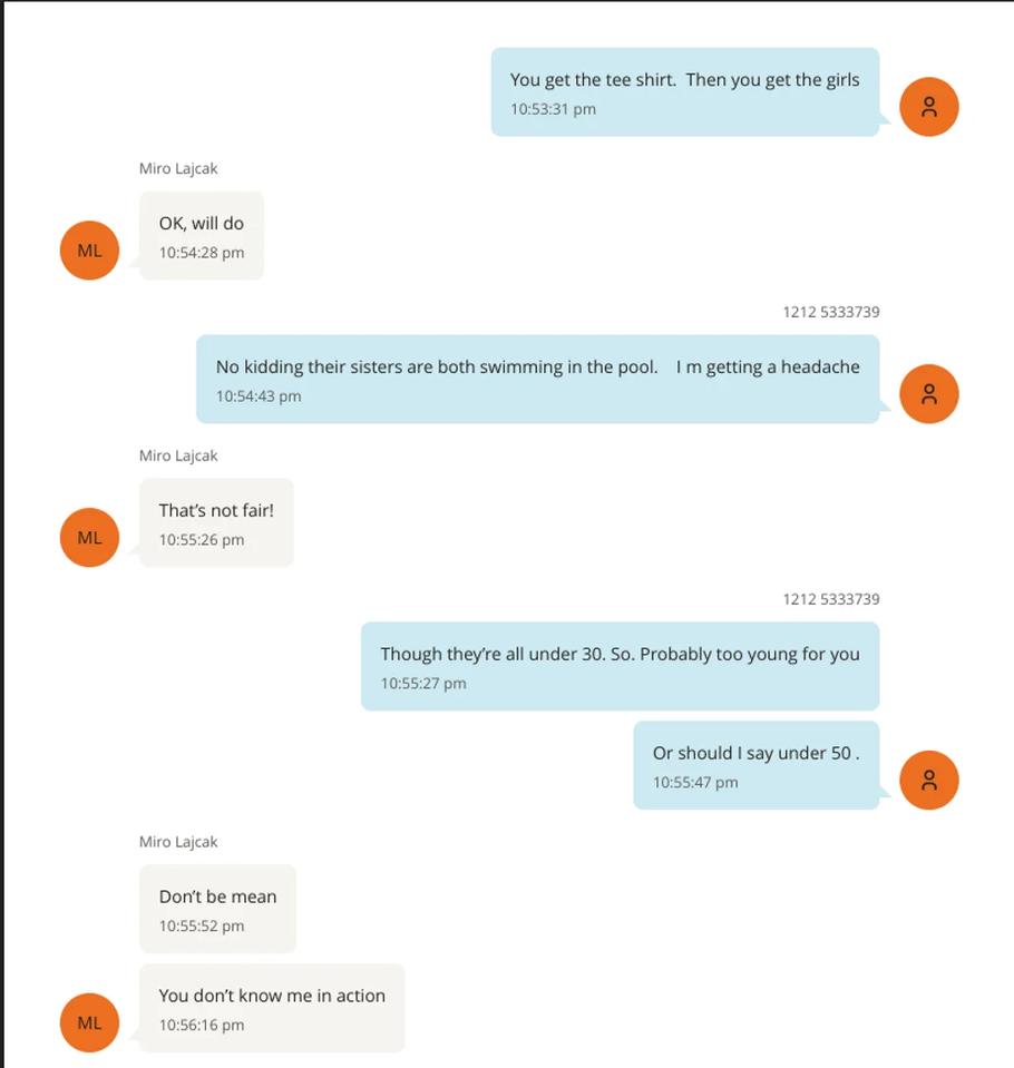 Screenshot komunikace se jménem Miroslava Lajčáka v Epsteinových spisech.