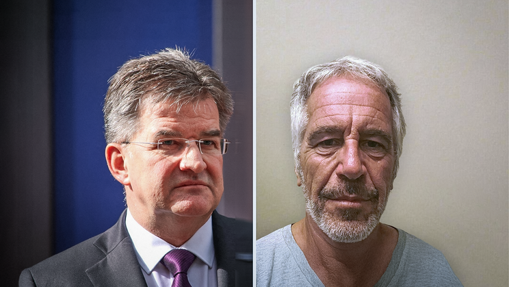 Miroslav Lajčák a Jeffrey Epstein. Ilustrační foto.