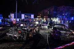 Aftermath of a Russian drone strike in Zaporizhzhia