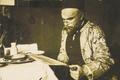 Portrait of Paul Verlaine, reading, Willem Witsen, 1892