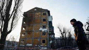 Aftermath of a Russian missile and drone attack, in Kyiv